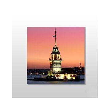 Technopa Kız Kulesi Istanbul 130x130 cm Kanvas Tablo