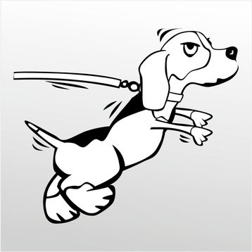 Technopa Kızgın Köpek 90 cm Folyo Sticker