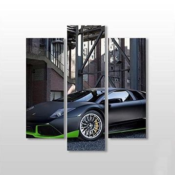 Technopa Lamborghini Araba 129x140 cm Kanvas Tablo