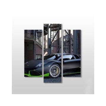 Technopa Lamborghini Araba 75x80 cm Kanvas Tablo