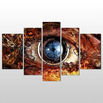 Technopa Lens Göz 260x150 cm Kanvas Tablo