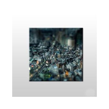 Technopa Minyatür Şehir 30x30 cm Kanvas Tablo