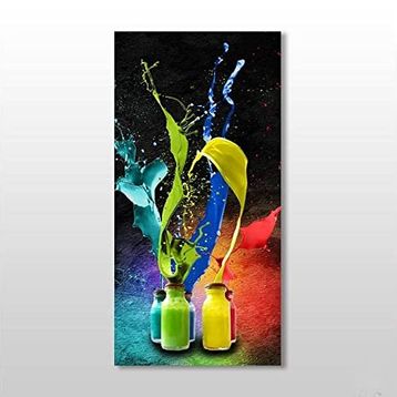 Technopa Naturel Boya Şişeleri 50x75 cm Kanvas Tablo