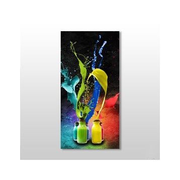 Technopa Naturel Boya Şişeleri 60x90 cm Kanvas Tablo