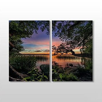 Technopa Orman 90x80 cm Kanvas Tablo