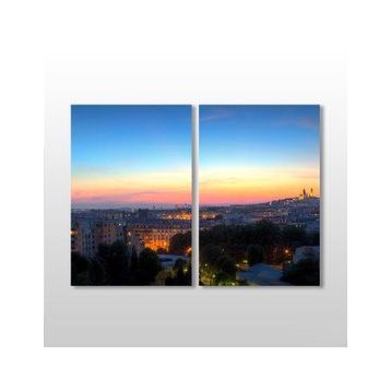 Technopa Paris Manzaralı 70x60 cm Kanvas Tablo