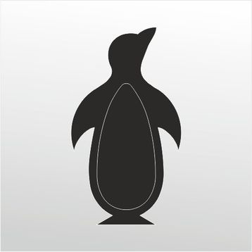 Technopa Penguen 40 cm Folyo Duvar Stickerı