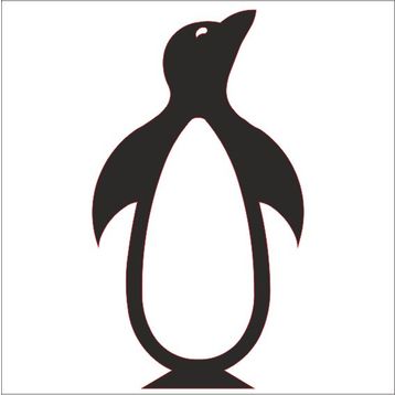 Technopa Penguen 90 cm Folyo Duvar Stickerı