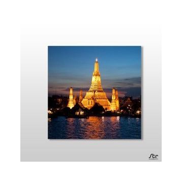 Technopa Piramit Gece 70x70 cm Kanvas Tablo
