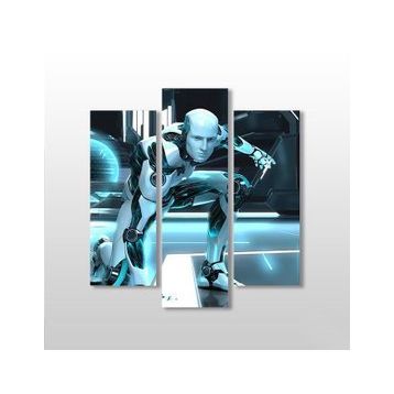 Technopa Robot 3D 147x160 cm Kanvas Tablo