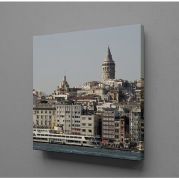 Technopa Şehir Görüntüsü 100x100 cm Kanvas Tablo