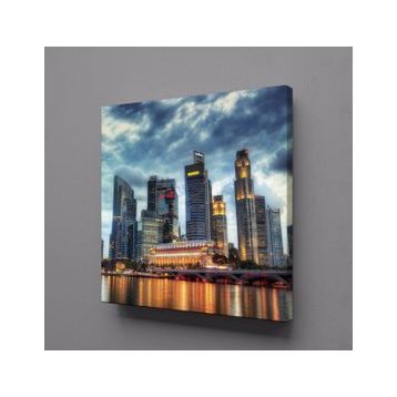 Technopa Şehir Görüntüsü 110x110 cm Kanvas Tablo