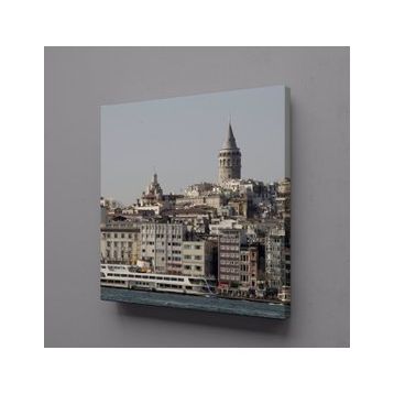 Technopa Şehir Görüntüsü 110x110 cm Kanvas Tablo
