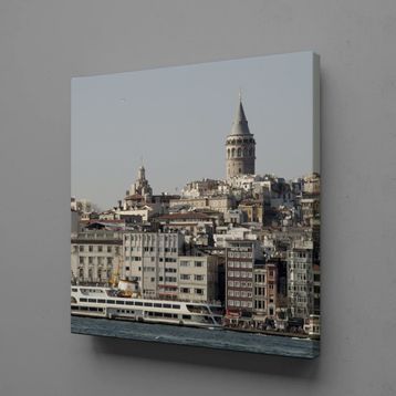 Technopa Şehir Görüntüsü 110x110 cm Kanvas Tablo