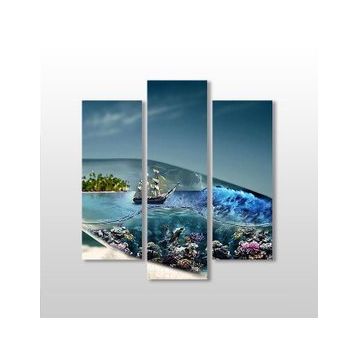Technopa Şişe 120x130 cm Kanvas Tablo