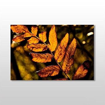 Technopa Sonbahar Yaprak 90x60 cm Kanvas Tablo