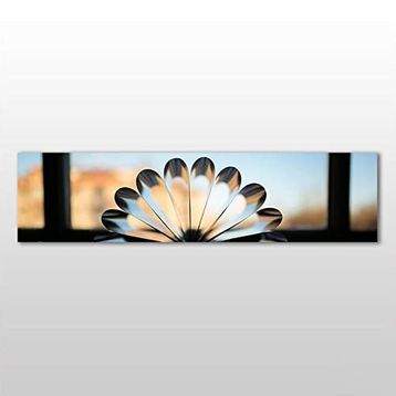 Technopa Soyut Papatya 240x80 cm Kanvas Tablo