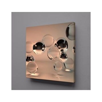 Technopa Su Damlaları 90x90 cm Kanvas Tablo