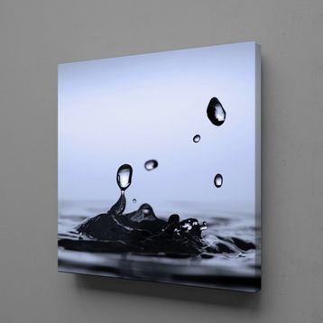 Technopa Su Damlaları 90x90 cm Kanvas Tablo