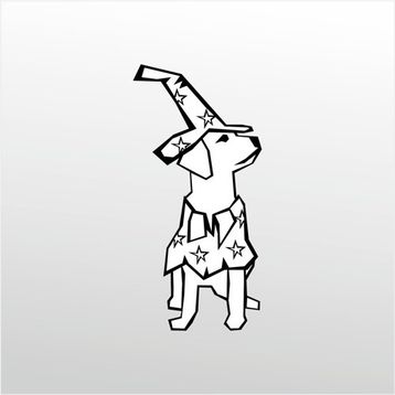Technopa Tatlı Köpek 80 cm Folyo Duvar Stickerı