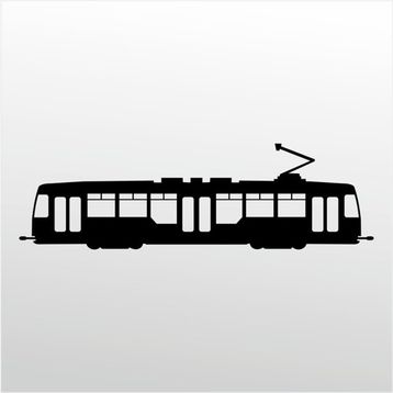 Technopa Tramvay 90 cm Folyo Duvar Stickerı