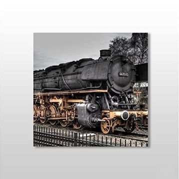 Technopa Tren Yaklaşırken 60x60 cm Kanvas Tablo