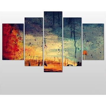 Technopa Yağlı Boya 245x140 cm Kanvas Tablo