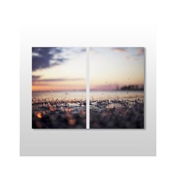 Technopa Yağmur Damlaları 110x100 cm Kanvas Tablo