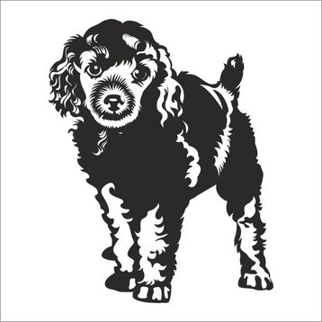 Technopa Yavru Köpek 90 cm Folyo Duvar Stickerı