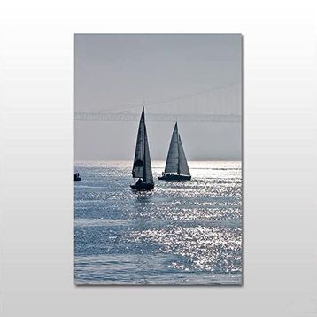 Technopa Yelkenli 80x40 cm Kanvas Tablo