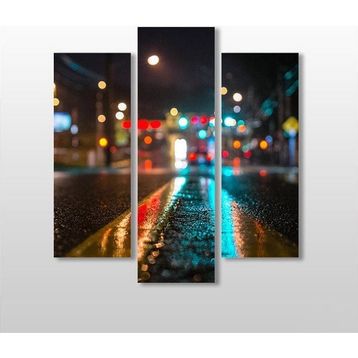 Technopa Yol Yansıma 84x90 cm Kanvas Tablo