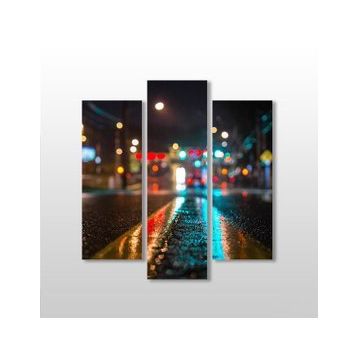 Technopa Yol Yansıma 84x90 cm Kanvas Tablo