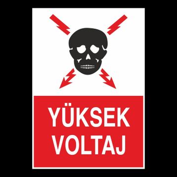 Technopa Yüksek Voltaj Uyarı Levhası