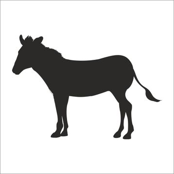 Technopa Zebra 50 cm Folyo Duvar Stickerı