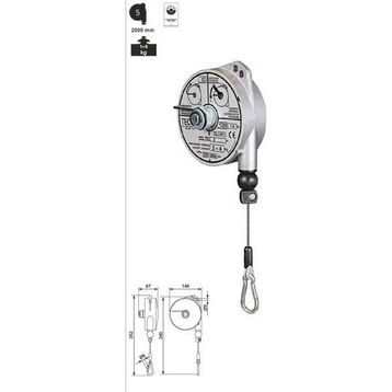 Tecna 9312 1-2 kg 1.6 m Havalı Balanser