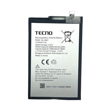 Tecno Pova 3 Bl-68AT Kodlu Batarya Pil