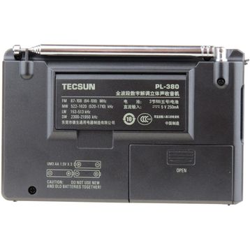 Tecsun PL-380 DSP Small Fm Am Stereo World Band Receiver Size Radio