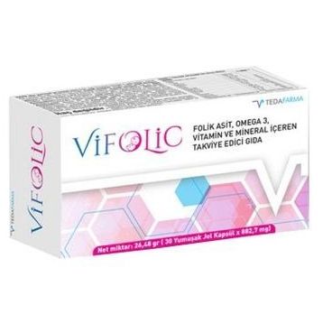 Tedafarma Vifolic 30 Kapsül