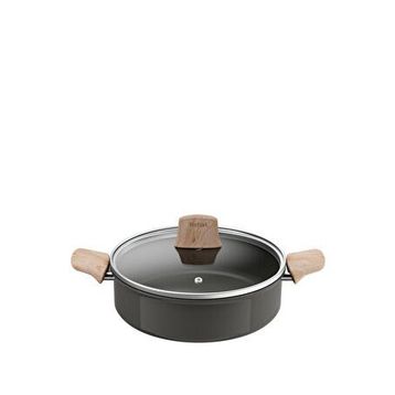Tefal Ceramic Renew 24 cm Gri Kısa Tencere