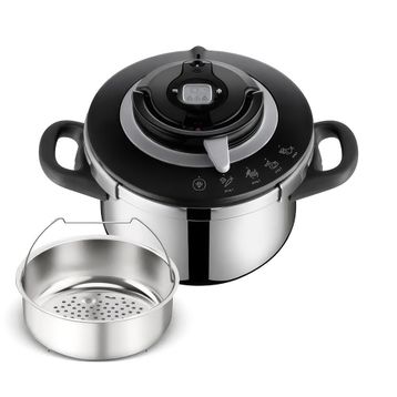Tefal Clipso+ Chef 4.5 lt 4 Pişirme Programlı Düdüklü Tencere