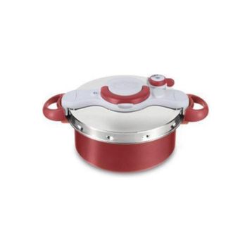 Tefal Clipso Minut Duo 5 lt Kırmızı Titanium Düdüklü Tencere