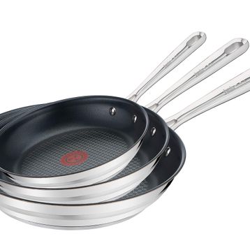 Tefal E011S3 Jamie Oliver Metal 20 24 28 cm Fırçalanmış Tava Set