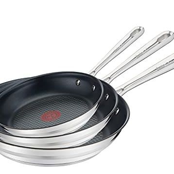 Tefal E011S3 Jamie Oliver Metal 20 24 28 cm Fırçalanmış Tava Set