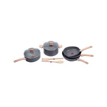 Tefal G26693-82 5 Parça Tencere + 2 Tahta Kaşıklı Naturel Set
