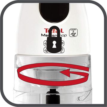 Tefal MasterChop XL 500 W 0.75 lt Kapasiteli Doğrayıcı Siyah