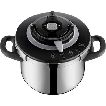 Tefal P4550731 Clipso+ Chef 4 Pişirme Programlı 6 lt Gümüş Düdüklü Tencere