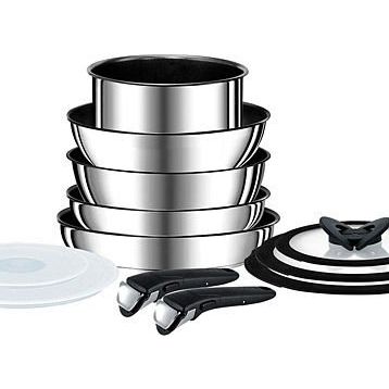 Tefal Titanium Ingenio Preference Metal 12 Parça Büyük Tava ve Tencere Seti