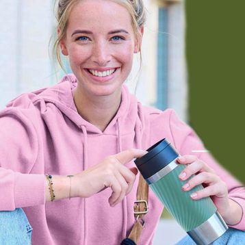 Tefal Travel Mug Easy Twist Yeşil 0.36 lt Termos