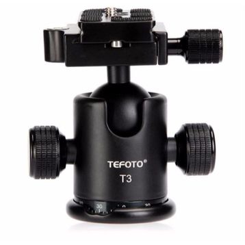 Tefoto T3 T1101 Kamera Tripod Top Kafa Ballhead
