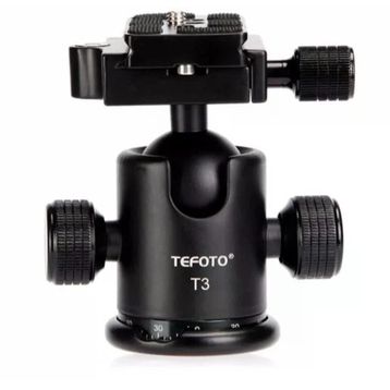 Tefoto T3 T1101 Kamera Tripod Top Kafa Ballhead